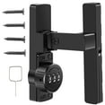 thumbnail image 2 of Adjustable Door Latch Combination 90/180 Degree Lock Zinc Alloy Security Latch with 3-digit Code for Gates Barns, 2 of 8