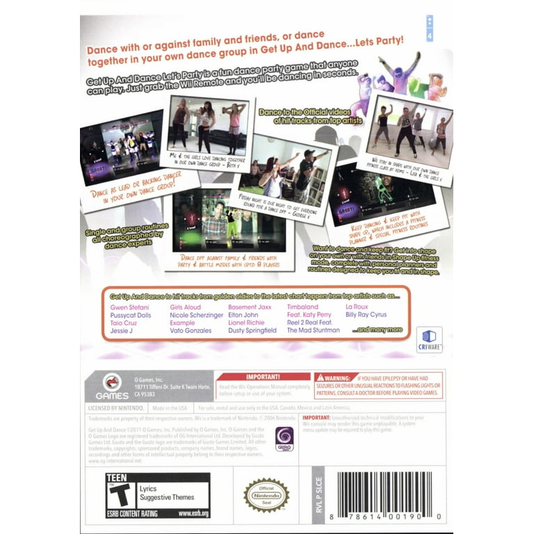 Get Up And Dance - Wii - Walmart.com