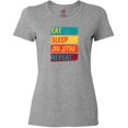 thumbnail image 3 of Inktastic Eat Sleep Jiu Jitsu Repeat Women's T-Shirt, 3 of 5