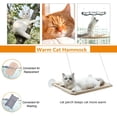 thumbnail image 2 of Cama para gatos con ventana, estantes de seguridad para gatos, asiento para gatos montado en la ventana que ahorra espacio, 2 of 6