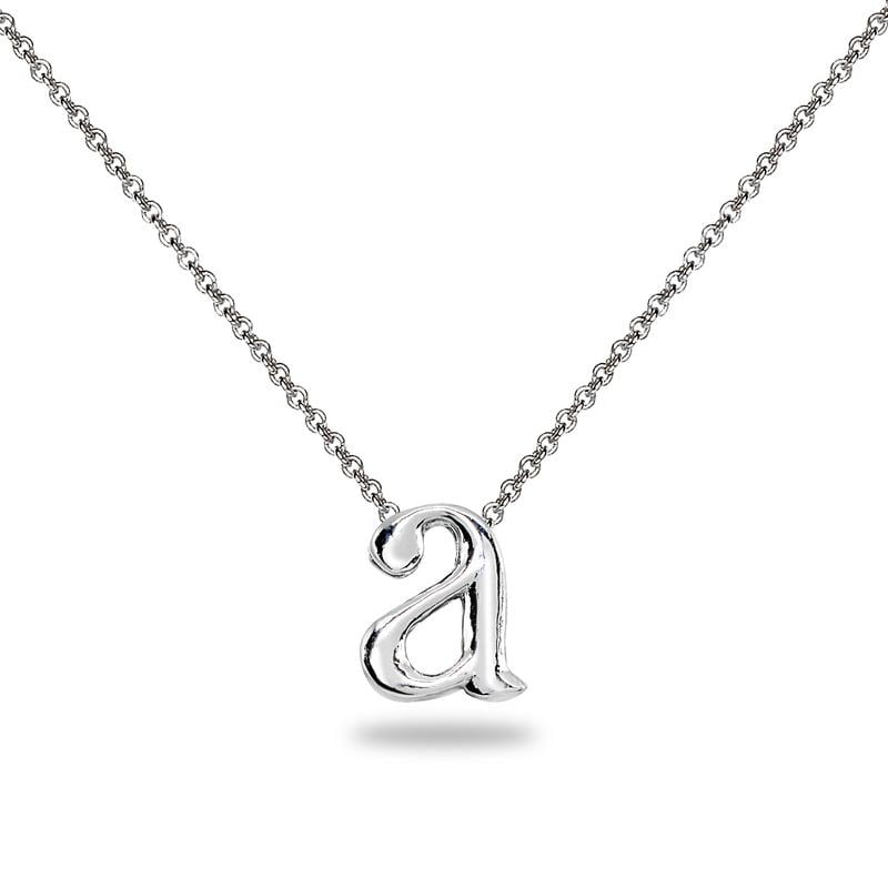 .925 Sterling Silver Polished Letter O Initial Womens Pendant