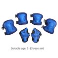 thumbnail image 4 of Rodilleras Protección Ciclismo 6 unids/set soporte de codo de rodilla niños transpirables para deportes al aire libre (azul) Sywqhk Para Estrenar, 4 of 8