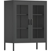 CHSHIN Office Metal Storage Cabinet, Black, 31.5''