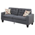 thumbnail image 2 of Bobkona Windsor Linen-Like Polyfabric 2-Piece Sofa and Loveseat Set, 2 of 6