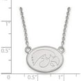 thumbnail image 2 of Sterling Silver S. Rh-P Logoart University Of Iowa Small Pendant With Necklace (18 X 17) Made In United States ss056uia-18, 2 of 5