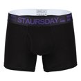 thumbnail image 4 of Underwear Mens Mid Length Mid Waist Weekday Underwear Boxers Shorts Purple L, 4 of 4