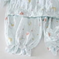 thumbnail image 5 of CAUYDY 10-12Y 13-14Y Teen Girl Pajamas Kid Outfits Fall Winter Long Sleeved Top Elastic Waist Pants 2 Piece Cute Set Children Girls Clothes Sizes 10-11 Years,Light Blue, 5 of 5