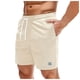 thumbnail image 2 of Pantalones cortos de pana lisos para hombre, para el verano, informales, transpirables, con silueta atlética, poliéster, ocio al aire libre., 2 of 8