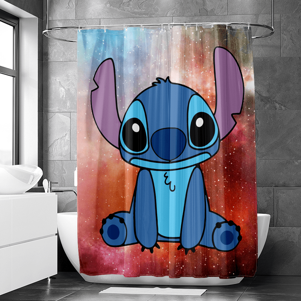 Lilo and Stitch Waterproof Fabric Shower Curtain for Bathroom,Lilo ...