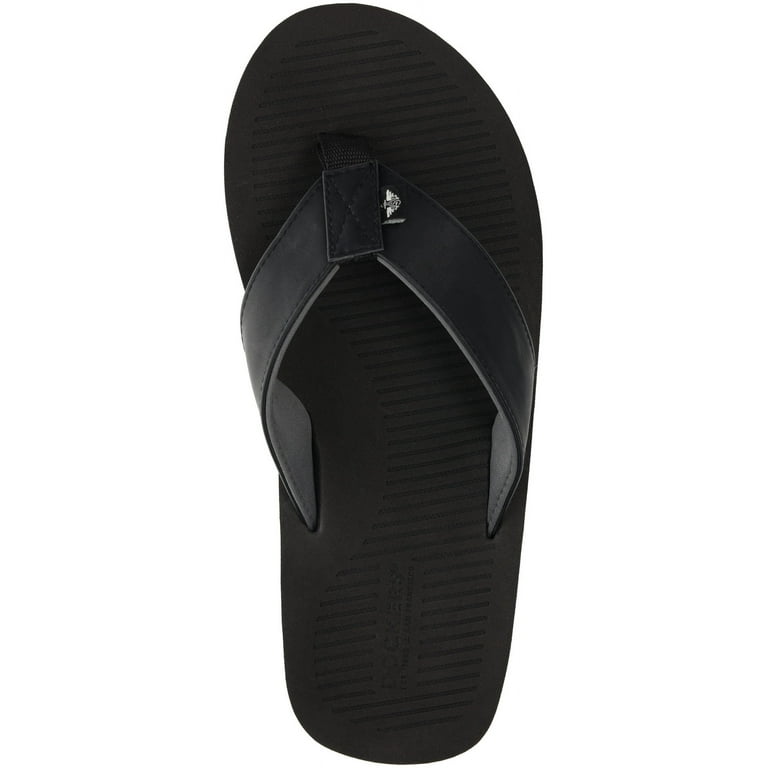 Dockers Mens Etched Flip Flop Sandal, Black, Size 11  display picture 1