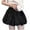 Black, variant on yillto Womens Skirts High Elastic Waist Puff Ruffle Hem Short Skirt Summer Cute Mini Skirts Dress