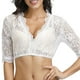 thumbnail image 3 of Gibobby Lencería sexy para mujer 1 pieza de lencería con aros para mujer, blusa Dirndl elegante para mujer, blusa de encaje para lencería Oktoberfest(Blanco G), 3 of 5