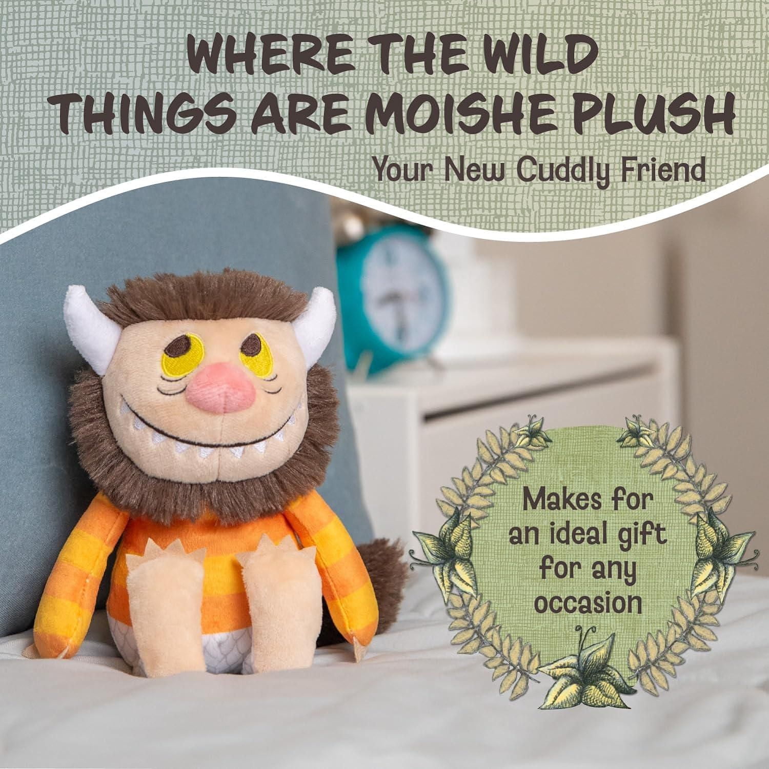 Kids Preferred Where The Wild Things Are Plush 9 Inch Moishe Monster Stuffed Animal with Crinkle Feet and Bean Filled Bottom