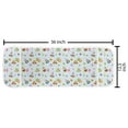 thumbnail image 2 of Birthday Microwave Oven Cover, Cheery Celebration Owls in Party Hats with Presents Balloons Tasty Cakes, Water Resistant Organizer with Pockets for Kitchen, 36" x 12", Multicolor, by Ambesonne, 2 of 4