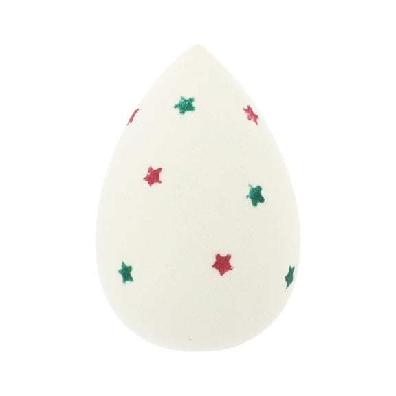 Unique Bargains 1 Pc Two-color Star Face Makeup Sponge for Bedrooms Beige Hydrophilic Polyurethane