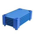 ECR4Kids Stackable Kiddie Cot, Toddler Size, Classroom Furniture, Blue