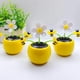 thumbnail image 3 of Abastado Precioso juguete de baile de energía solar, columpio de energía solar, maceta de abeja, adorno de coche para salpicadero de coche, escritorio, oficina, decoración del hogar, 3 of 7