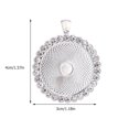 thumbnail image 2 of ELAYARD 10Pcs Bezel Pendant Bases Alloy Crystal Round for Custom Jewelry Projects Handmade Enthusiasts, 2 of 8