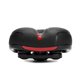 thumbnail image 2 of Sillín de bicicleta de gel ergonómico negro con amortiguador de doble resorte, asiento de bicicleta de espuma viscoelástica cómodo y transpirable universal, 2 of 5