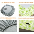thumbnail image 3 of Mocassi Cube Pattern Collection 4-Piece Sheet Set, Deep Pocket 1500 Thread Count, Fade, Stain, and Wrinkle Resistant, Fitted Sheet with Smart Pockets, Cube Sheet Set, Twin, Lime, 3 of 3