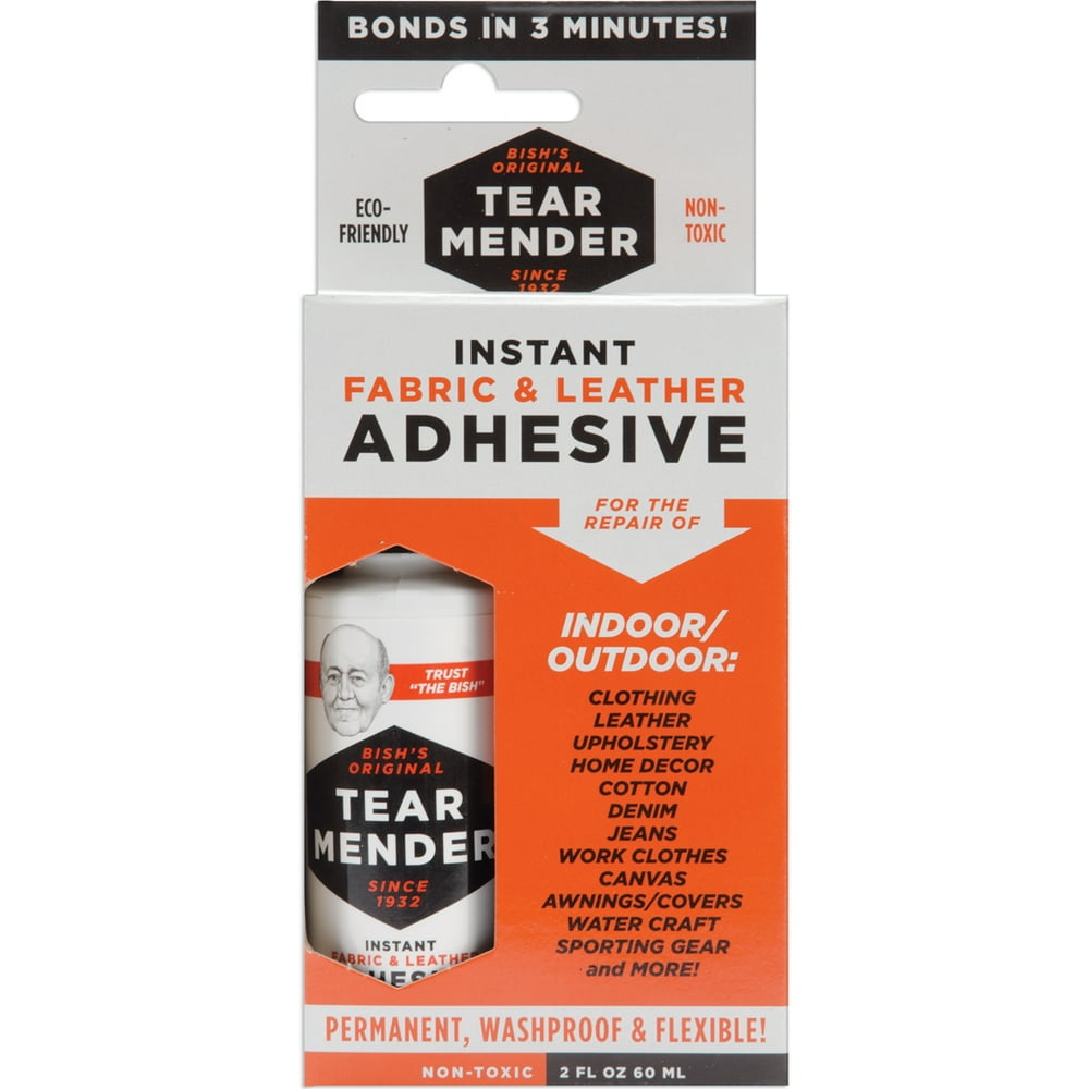 Bish's Original Tear Mender Fabric & Leather Adhesive 2oz