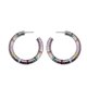 thumbnail image 2 of Pendientes a juego de colores populares Pendientes redondos Pendientes en forma de C de moda retro Wmkox8yi sjalhkljlk4095, 2 of 3