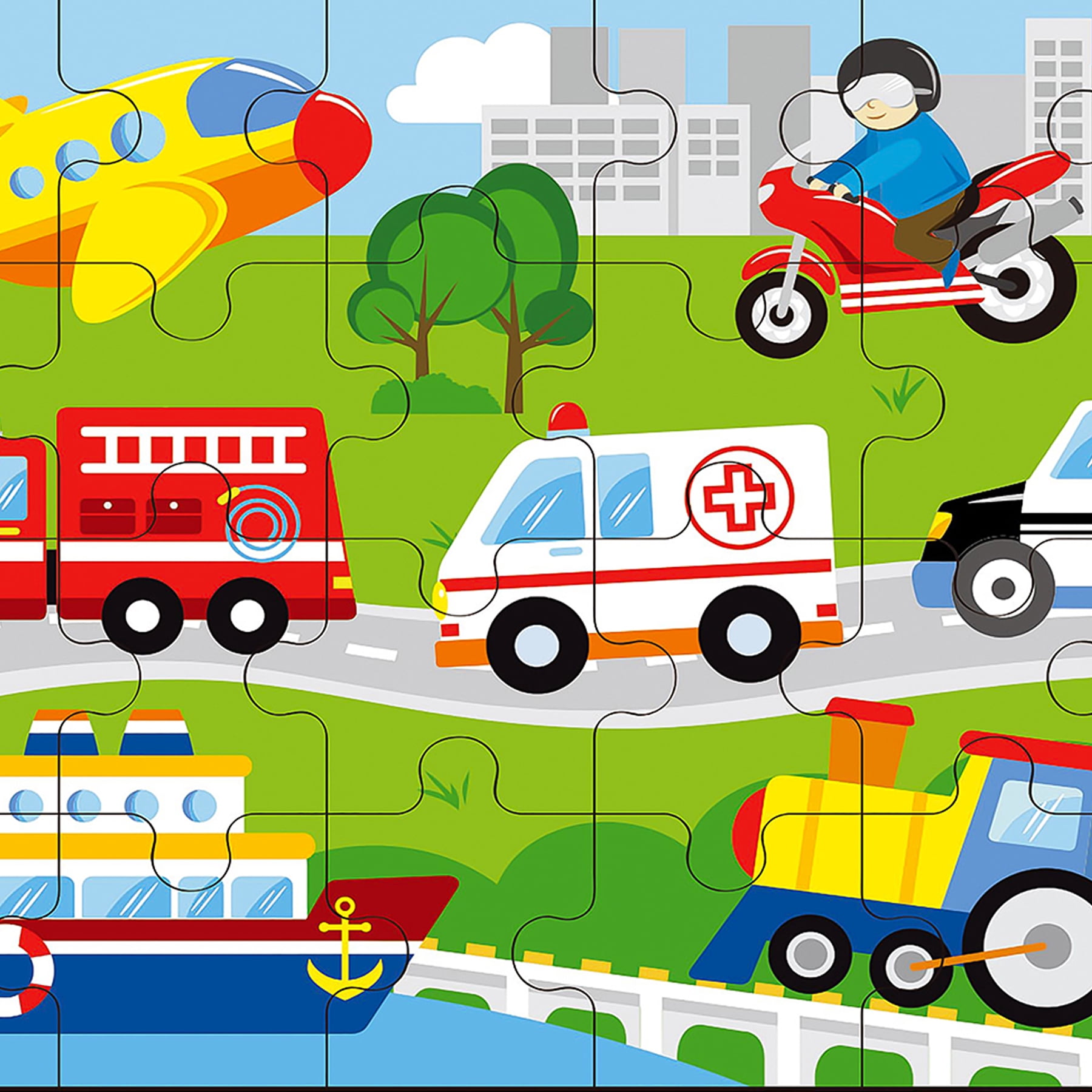 The Original Toy Company Vehicles Classic Jigsaw Puzzle