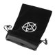 thumbnail image 4 of Mantel de cartas de de altar con de hexagrama / pentagrama, bolsa con cordón de tapiz cuadrado de Wicca Negro Hugo Mantel de la Carta del Tarot, 4 of 6