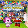 thumbnail image 3 of Super Wing Party Supplies Plates Decorations Birthday Cake Topper Banner Decor Backdrop Balloons, 3 of 8