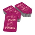 thumbnail image 2 of Inkdotpot Real Rose Gold Foil Good Bye Tension Hello Pension Retirement Tags Favor Hang Paper Tags 100 Pieces, 2 of 6
