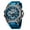 Blue, variant on Quartz Watch For Men Smael Wristwatches Watcholorful Red Bracelet 50m Waterproof Alarm Clock Analog Digitals 8060 Sport Watches - Quartz Wristwatches