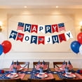 thumbnail image 5 of OAVQHLG3B 4th of July Banner, Party In The USA 250th anniversary Fourth of July Decorations Patriotic Banners, Red Blue White Independence Day Banner Bunting Decor for Home Party Mantel Supplies, 5 of 6