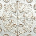 thumbnail image 6 of DecMode Gray Metal Scroll Wall Decor with Embossed Details, 6 of 15