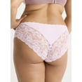 thumbnail image 4 of Joyspun Women's Microfiber and Lace Hipster Panties, 3-Pack, Sizes XS-3XL, 4 of 4