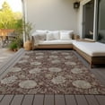 thumbnail image 6 of Addison Rugs Chantille Indoor/Outdoor Transitional Floral Merlot Washable Rectangle Rug, 5' x 7'6", 6 of 6