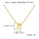 thumbnail image 2 of Un collar de oro con las iniciales de un nombre femenino de moda es un regalo para adolescentes femeninas, 2 of 5