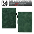 thumbnail image 3 of ELEHOLD Flip Leather Case for Kindle Paperwhite 4/3/2/1,Butterflies Tower Embossed Pattern Card Slots Auto Wake/Sleep Kickstand Function Multi-Functional Shockproof Slim Case,Green, 3 of 8