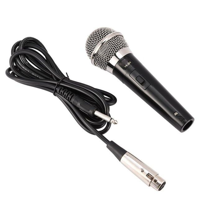 Peahefy professional wired microphone, Microphone Karaoke,Handheld Professional Wired Dynamic Microphone Clear Voice for Karaoke Vocal Music Performance