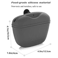 thumbnail image 4 of Bolsa de silicona de grado alimenticio sin BPA para premios de perros, ideal para entrenamiento, con cierre magnético, bolsa pequeña para premios con clip para la cintura y clicker para perros., 4 of 5