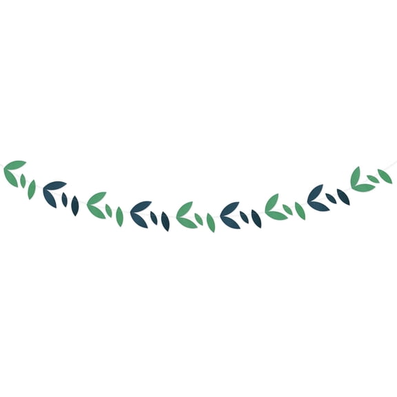 Beistle 56011 Green Leaves Garland, Pack of 12
