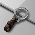thumbnail image 2 of BQLQBQLQ Creative Metal Leather Key Chain Keychains Car Keyring Keychain Holder G [{, 2 of 8