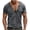 mens shirts-Dark Gray, variant on Mens Shirts Men Tops T Shirts for Man Fashion Men Casual Button Solid Color Short Sleeve-Neck Blouses Shirts Brown S
