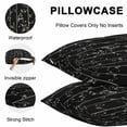 thumbnail image 5 of Throw Pillow Covers 16x16 Inch Set of 2, Sparrow Waterproof Outdoor Pillow Covers, Spring Birds on The Branches Vintage Country Black Decorative Cushion Pillowcases for Couch, Sofa, Bed, Patio, 5 of 9