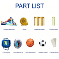 thumbnail image 6 of HNH 10 in 1 Inflatable Water Slide Kids Bounce House with Splash Pool & Water Gun & Basketball & Climbing Wall & Dual Pools & Soccer,650W Air Blower, 18.92x17.08FT, 6 of 11