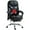 Noir, variante sur Vinsetto Chaise de Bureau en Cuir PU avec Massage par Vibration et Chaleur, Gris