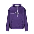 thumbnail image 4 of Admvng Hoodies for Men Print Leisure Draw Rope Hooded Sweatshirt, Size M-4XL, 4 of 4