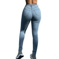 thumbnail image 2 of Hamky Leggings for Women Jeggings for Women Women's Fashion Casual Slim Trousers High Waist Denim Casual Jeans Stretch Trousers Pants Jeans for Women Lounge Pants Women Light Blue XXL, 2 of 8