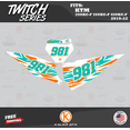 thumbnail image 2 of Kalair GFX Graphics Kit for KTM Enduro 4-Stroke 250 XC-F, 350 XC-F and 450 XC-F (2019-2022) Twitch Series, 2 of 5