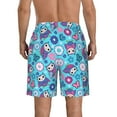 thumbnail image 3 of Yiaed Wls And Flowers Print Men's Swim Trunks with Lining Quick Dry Sports Shorts Beach Shorts Boardshorts-, 3 of 5