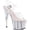 Clear/Neon Opal Glitter, variant on Women's Pleaser Adore 708UVG Ankle-Strap Platform Sandal